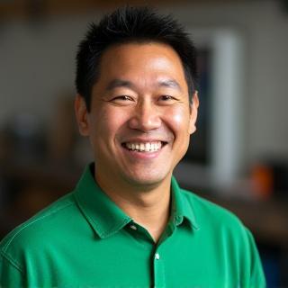 Portrait of Alex Chen, Lead Technician