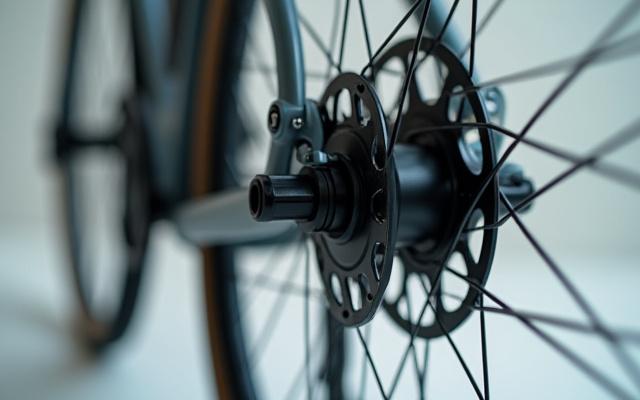 Electric bike with a visible hub motor